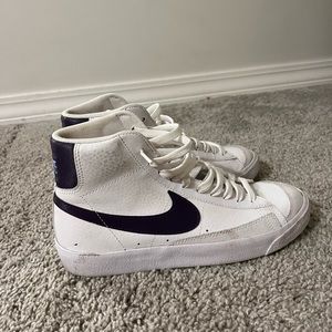 Purple Nike Blazers